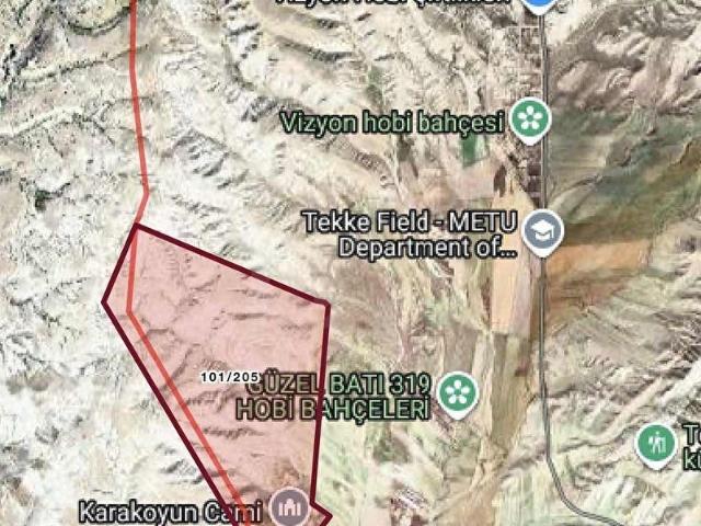 Ankara Ayaş Tekke Karakoyunlu'da 2000 m2 Satılık Tarla