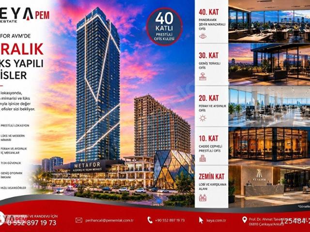 ANKARA METAFOR AVM DEPOLU YAPILI BALKONLU 101M2