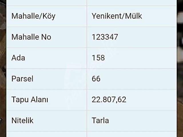 ANKARA SİNCAN MÜLK SATILIK HİSSELİ TARLA YATİRİMLİK