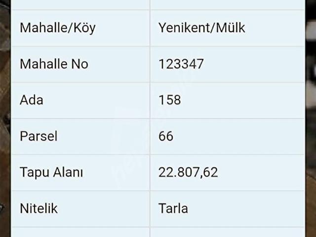 ANKARA SİNCAN MÜLK SATILIK HİSSELİ TARLA YATİRİMLİK