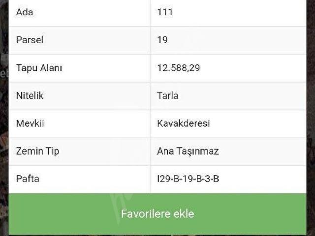 ÇANKAYA YAKUPABDAL DA SATILIK HİSSELİ TARLA