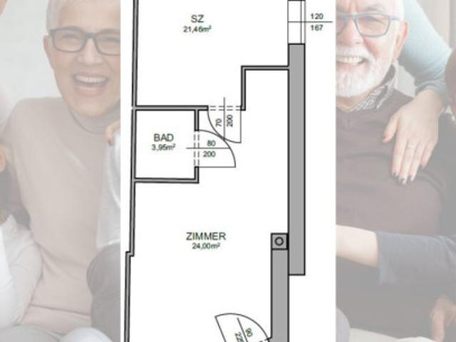 Eigennutzen oder Rendite Tolle Erdgeschosswohnung mit 43 m² und allgemeinen Garten Top 1 in Wiesmath!