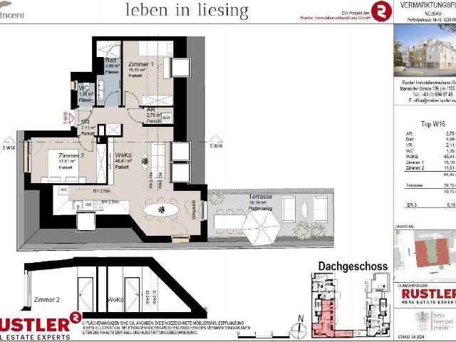 Anlegerwohnung im Dachgeschoss | großer Terrasse | Neubauprojekt VINCENT