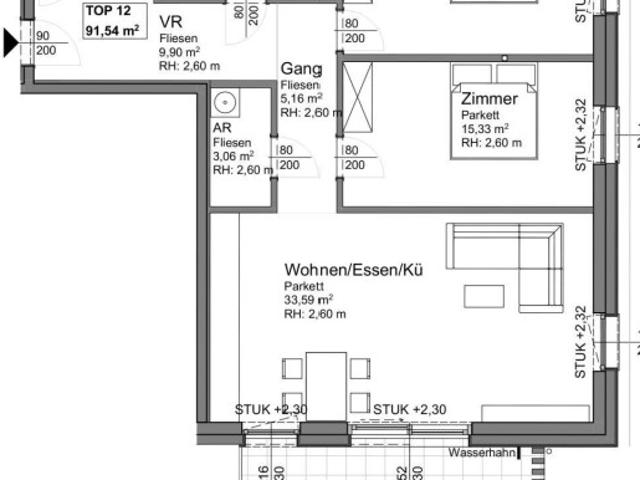 Anlegerwohnung im Neubauprojekt Top 12