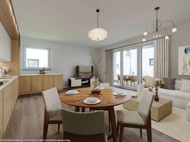 Ansprechende 3½ Zimmer Wohnung im Erdgeschoss mit Terrasse