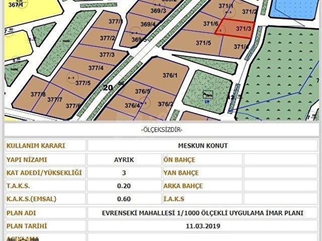 ANTALYA MANAVGAT EVRENDE SATILIK 618 M 3 KAT İMARLI ARSA