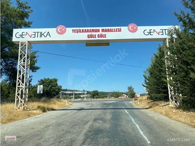 ANTALYA AKSU YEŞİLKARAMAN DA TEK TAPU 1020M2 SATILIK TARLA