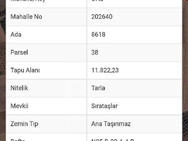Antalya döşeme altı imarlı tarla