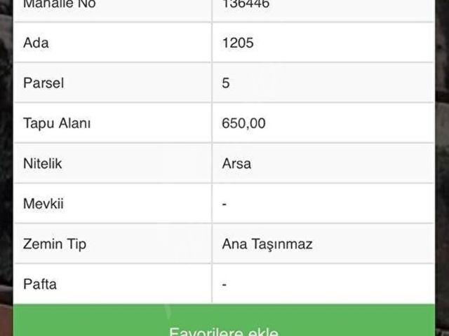ANTALYA DÖŞEMEALTINDA SATILIK VİLLA ARSASI 650 m İMARLI