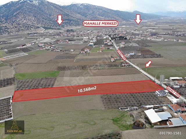ANTALYA ELMALI TEKKE MAHALLE MERKEZİNE YAKIN ASFALT YOLA CEPHE 10.568m2 SATILIK TARLA