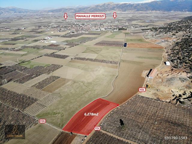 ANTALYA ELMALI TEKKE MAHALLE MERKEZİNE YAKIN KADASTROL YOLA CEPHE 6.278m2 SATILIK TARLA