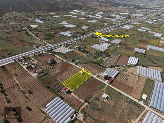 ANTALYA ELMALI ANA YOLU ÜZERİNDE MÜSTAKİL YAŞAM VE YATIRIM FIRSATI 2.500m2 SATILIK TARLA