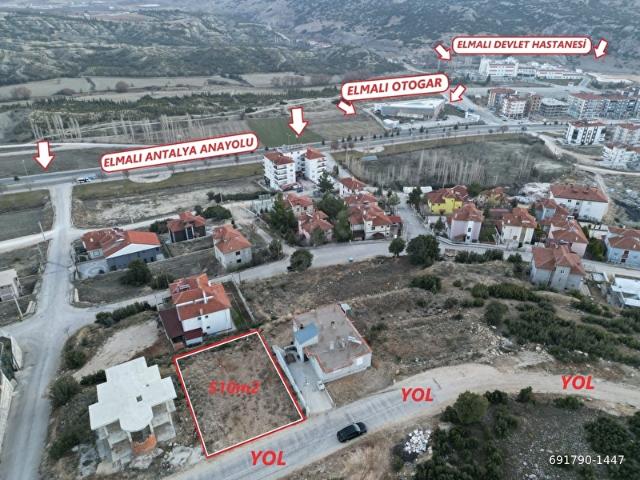 ANTALYA ELMALI DEVLET HASTANESİ KARŞISINDA 2 KATA İMARLI 510m2 SATILIK ARSA