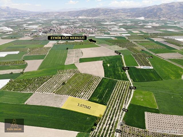 ANTALYA ELMALI EYMİR MAH'DE TARIMA ELVERİŞLİ 3.075m2 SATILIK TARLA