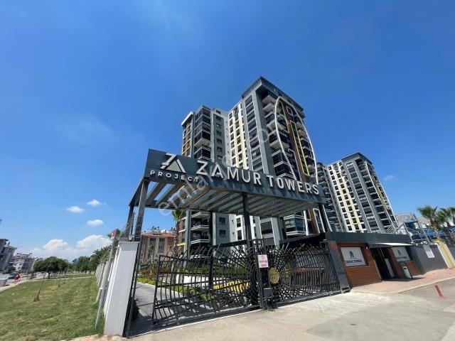 Antalya Kepez Zamur Towers'da 1+1 Ara Kat Havuzlu Kiralık Daire
