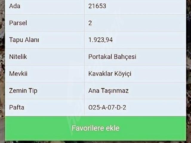 Antalya konyaaltı aşağıkaramanda tarla