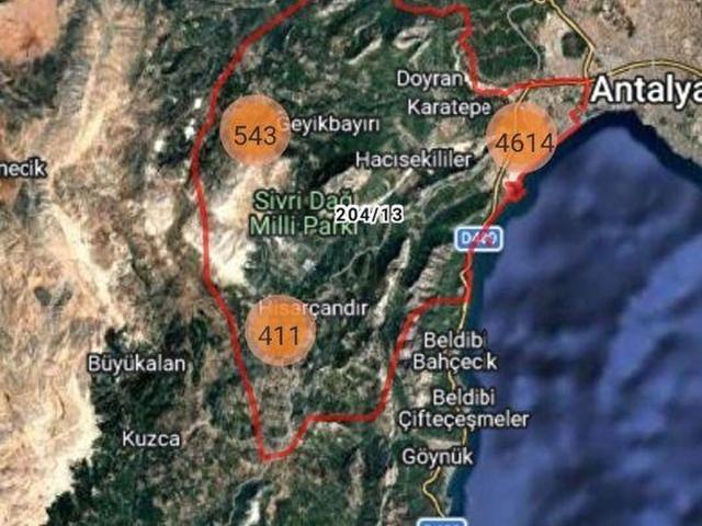 Antalya KonyaaltıHisarçandır SATILIK TARLA