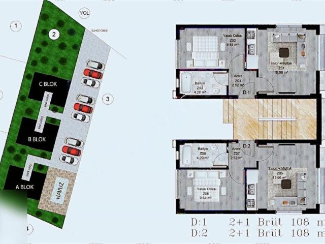 ANTALYAKEMERKUZDERE YENİ PROJEDEN 1+1 HAVUZLU LÜKS DAİRELER