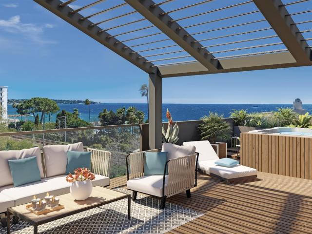 Antibes Juan les Pins au calme à pieds des plages de sable 68m² Juan les Pins