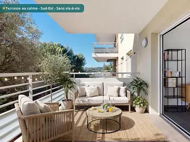 Antibes 06600 Achat / Vente appartement 2 pièces t2 terrasse parking
