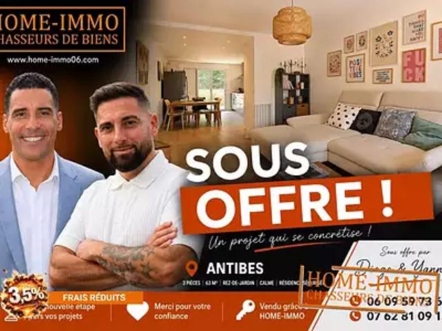 Antibes 06600 Achat / Vente appartement 3 pièces t3