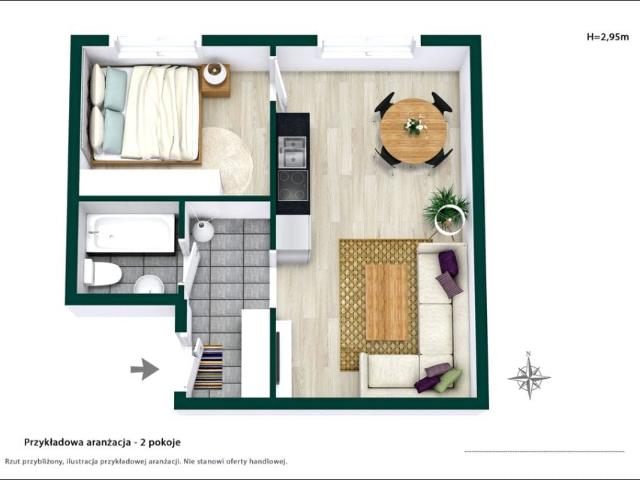 Antoniego Józefa Madalińskiego 34 m², Warszawa