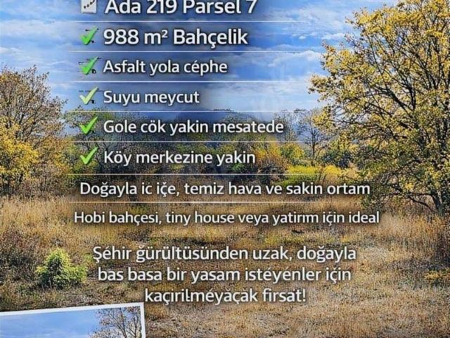 ASFALT CEPHE HARİKA BAHÇELİK SULAK TARLA