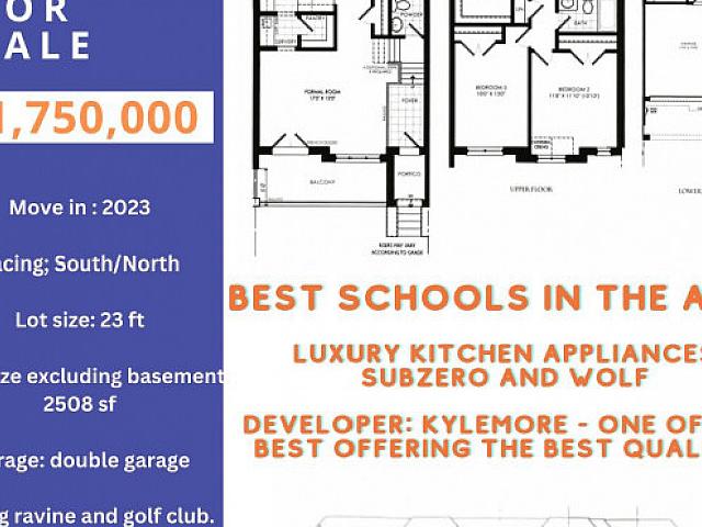 Assignment Townhome In Angus Glen Facing Ravine And Golf Club