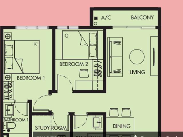Aster Green Residence {Save RM 52,000} 5 mins drive to MRT Kuchai