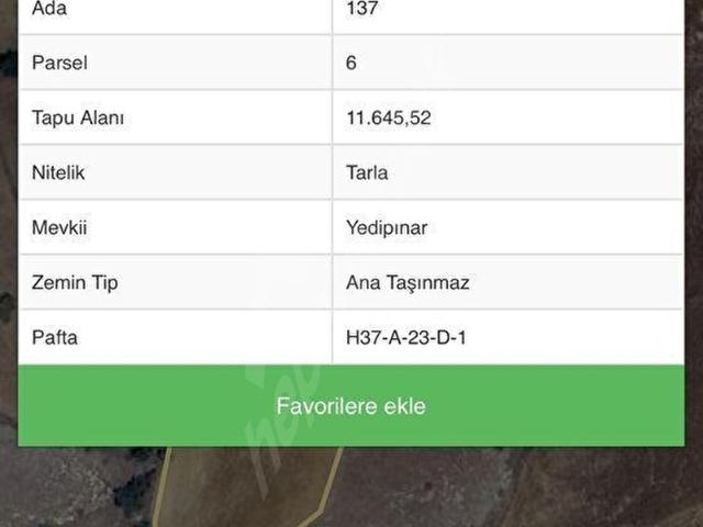 ÇAPANOĞLU EMLAKTAN KIZILÖZ KÖYÜNDE 11 DÖNÜM TARLA