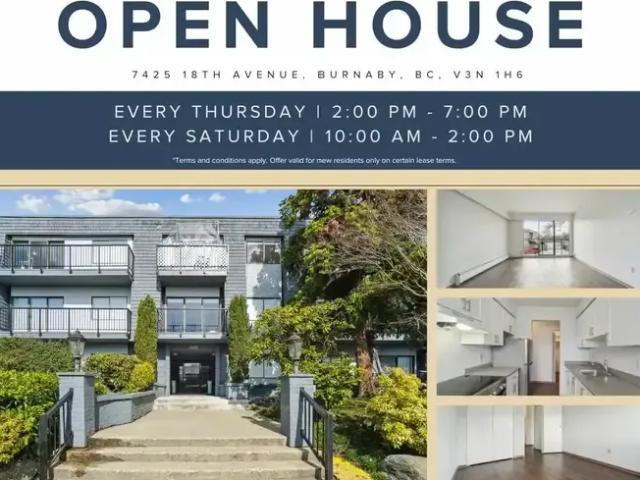 Apartment 1 Bedroom For Rent Burnaby BC 1800 ELS95028271
