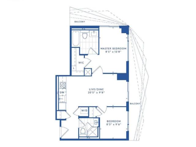 apartment at 1104 100 DALHOUSIE STREET, Toronto, Ontario, M5B0C7