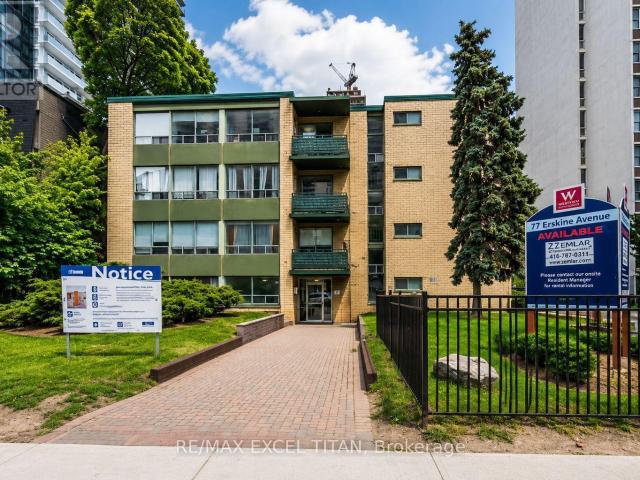 apartment at 110 77 ERSKINE AVENUE, Toronto, Ontario, M4P1Y5