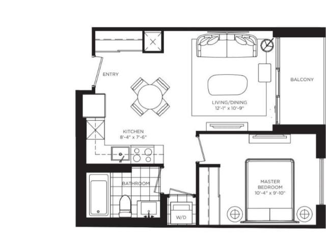 apartment at 1222 4010 EGLINTON AVENUE W, Toronto, Ontario, M9A0G5