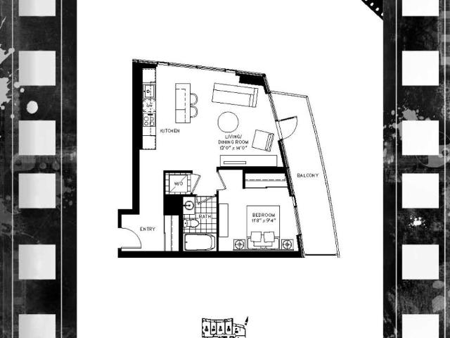 apartment at 2509 – 21 WIDMER STREET