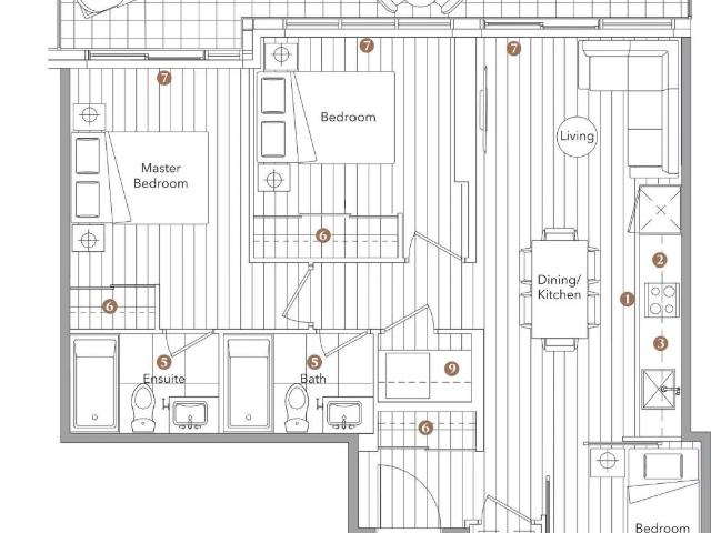 apartment at 3206 – 18 ESTHER SHINER BOULEVARD