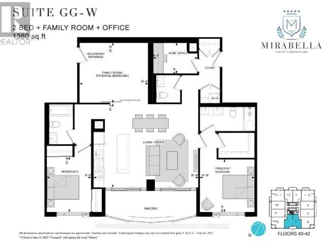 apartment at 4107 – 1928 LAKE SHORE BOULEVARD W