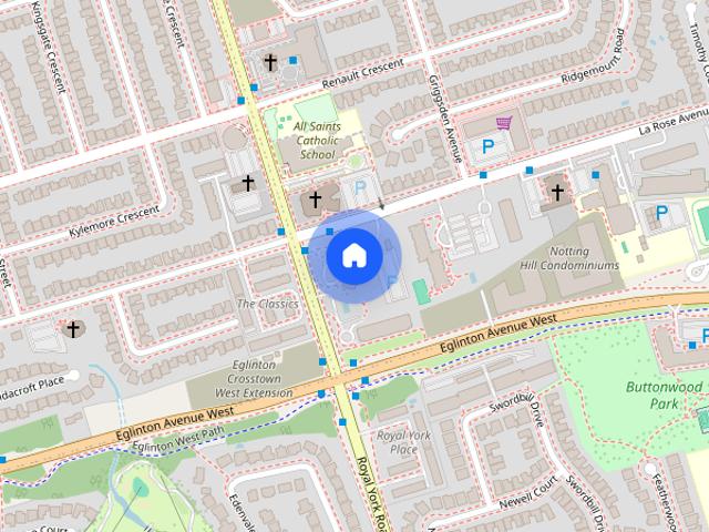 Apartment for rent at 1407 Royal York Road