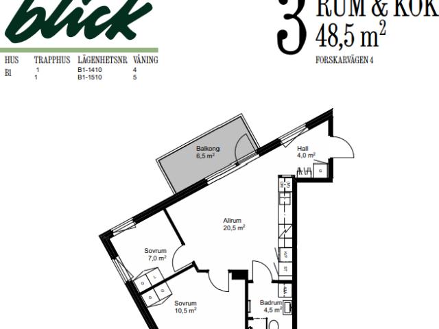apartment for rent at Flemingsberg