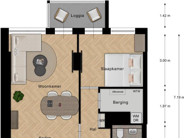 apartment for rent in 2 kamer appartement 1508EC Zaanstad Boerejonkerbuurt Zaandam
