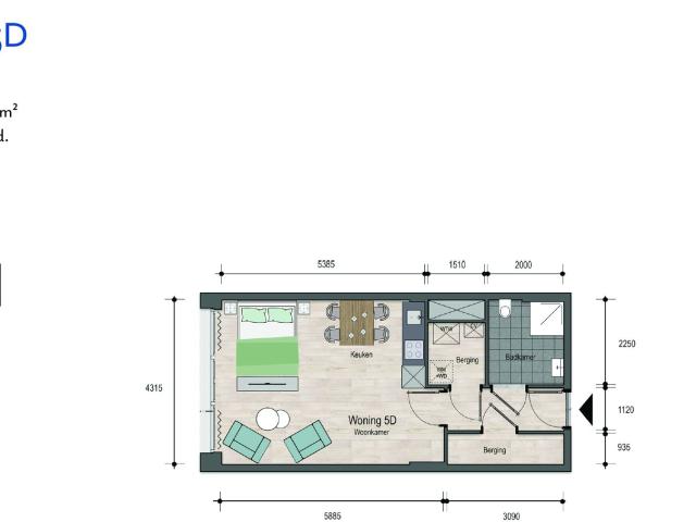 apartment for rent in Aleidisstraat 5 D 3021SB Rotterdam Middelland Rotterdam