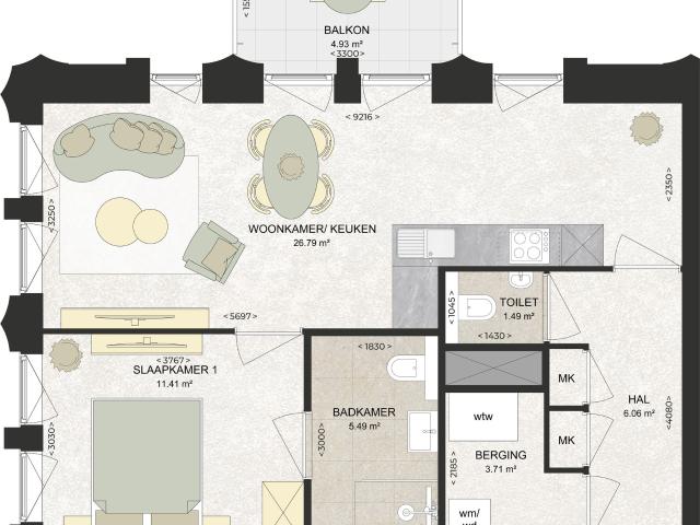 apartment for rent in Kennedylaan 316 2035TR Haarlem Romolenpolder oost Haarlem