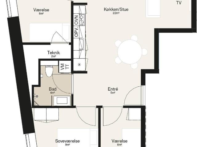 apartment for rent in, Vilhelm Ehlerts Alle 19K, 1. tv 8800 Viborg
