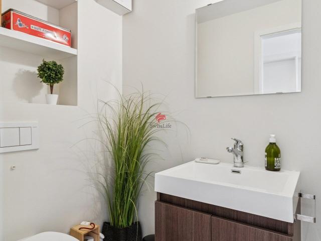 Apartment front & rear view with 3.5 rooms on sale in Bussigny près Lausanne 87 m² | dreamo. Ch