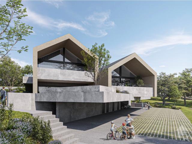 Apartment front & rear view with 3.5 rooms on sale in Sensine 87 m² | dreamo. Ch