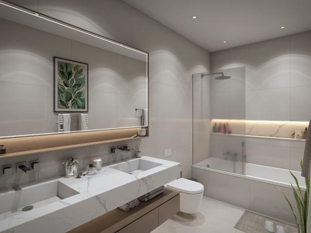 Apartment front & rear view with 4 rooms on sale in Chéserex 125 m² | dreamo. Ch