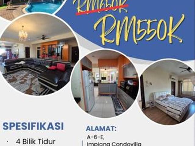 Apartment Fully Furnished Impiana Condovilla Di Tingkat 6 Utk Dimiliki