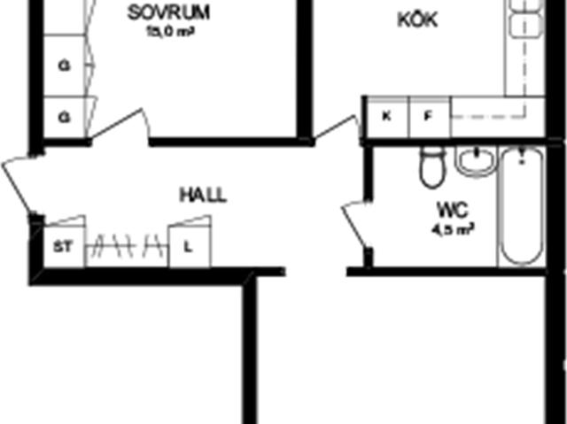 apartment in Kungsfågelgatan 44