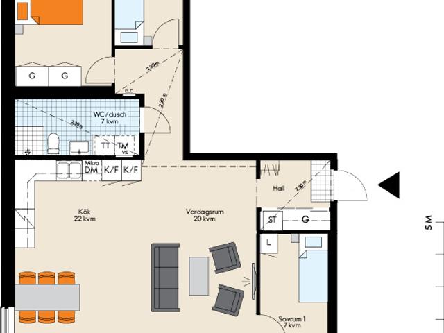 apartment in Lovisebergsvägen 3