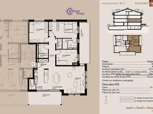 Apartment with 4 rooms on sale in Morgins 140 m² | dreamo. Ch